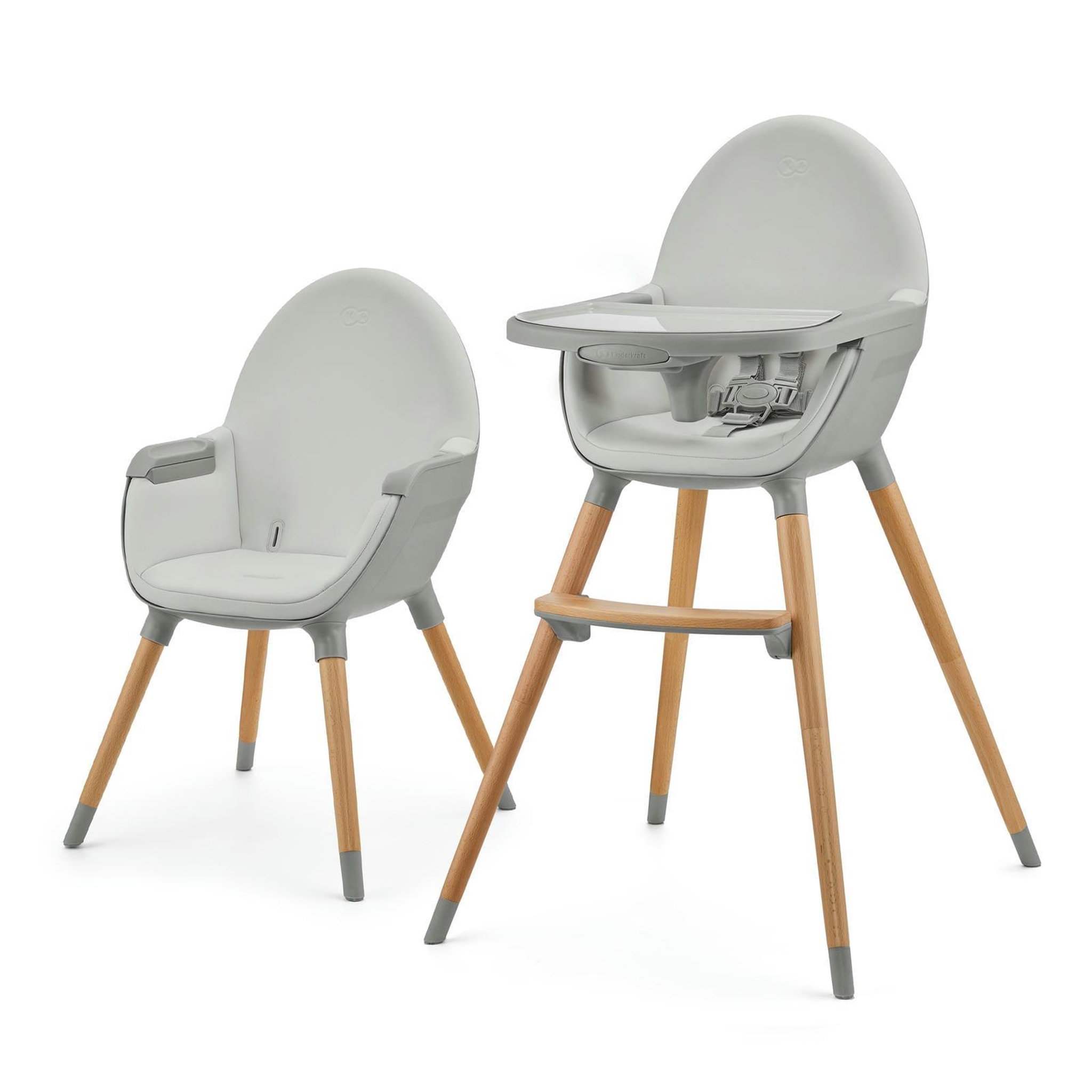 Voir la diapositive 1 : KINDERKRAFT Chaise haute 2en1 fini 2 pratique et confortable
