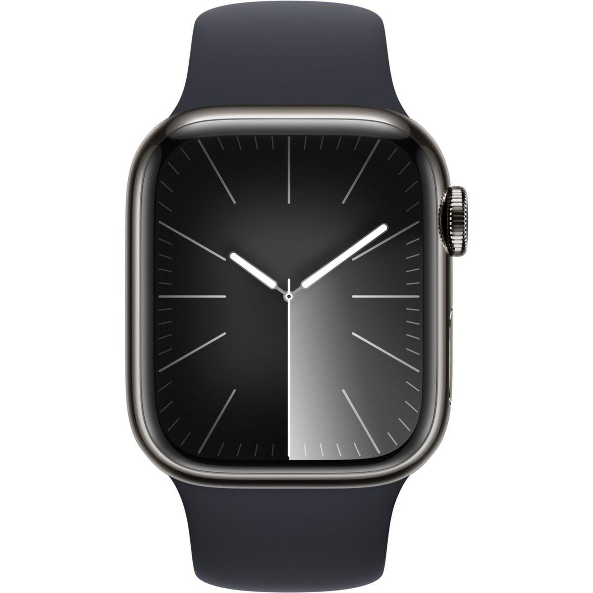 Voir la diapositive 2 : APPLE Montre connectée Serie 9 Cellular 41mm Acier/Graphite Minuit M/L