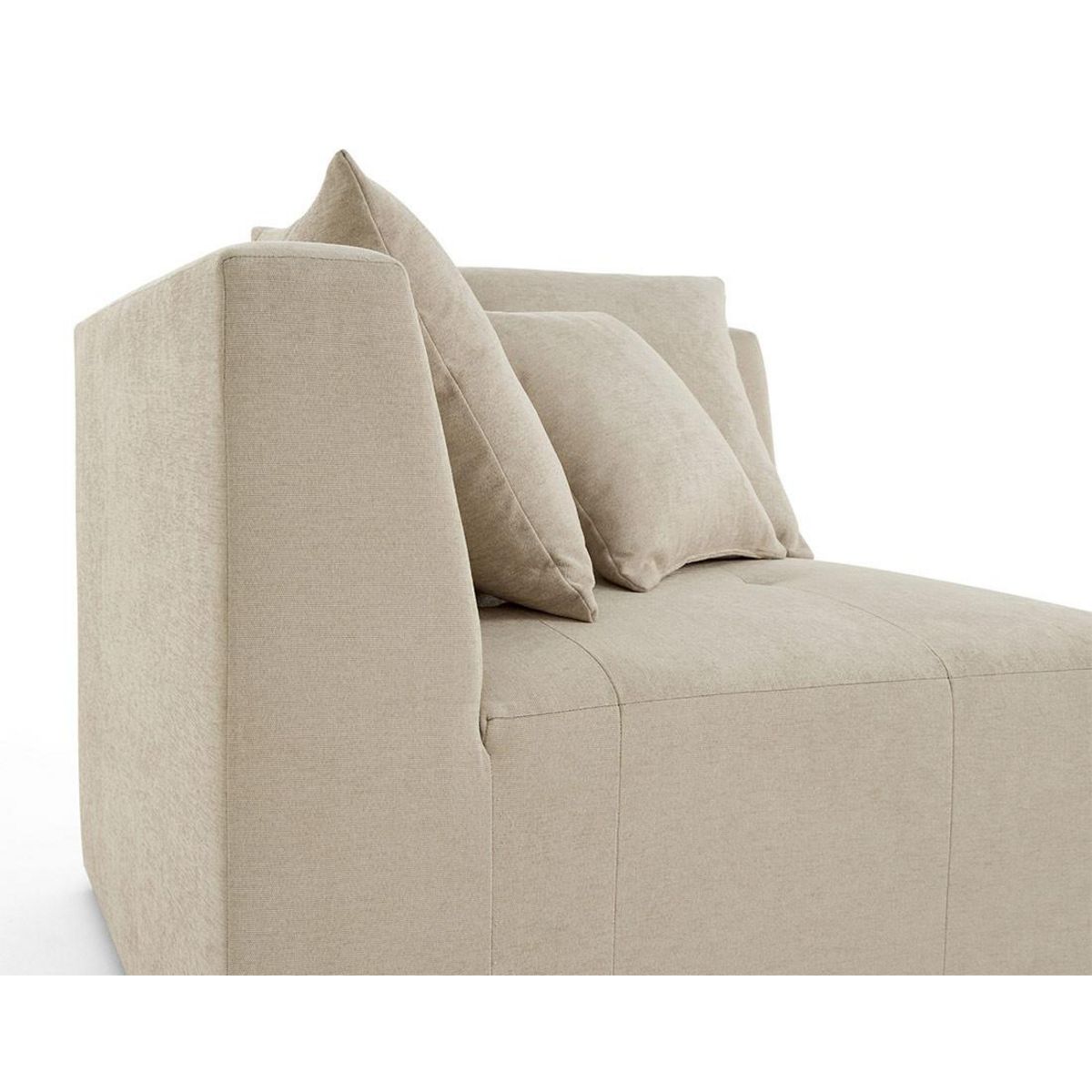 LISA DESIGN Amalfi - module d'angle réversible - en tissu