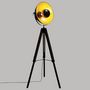 Voir la diapositive 4 : ATMOSPHERA Lampadaire Trépied Design  Lahti  156cm Noir & Or