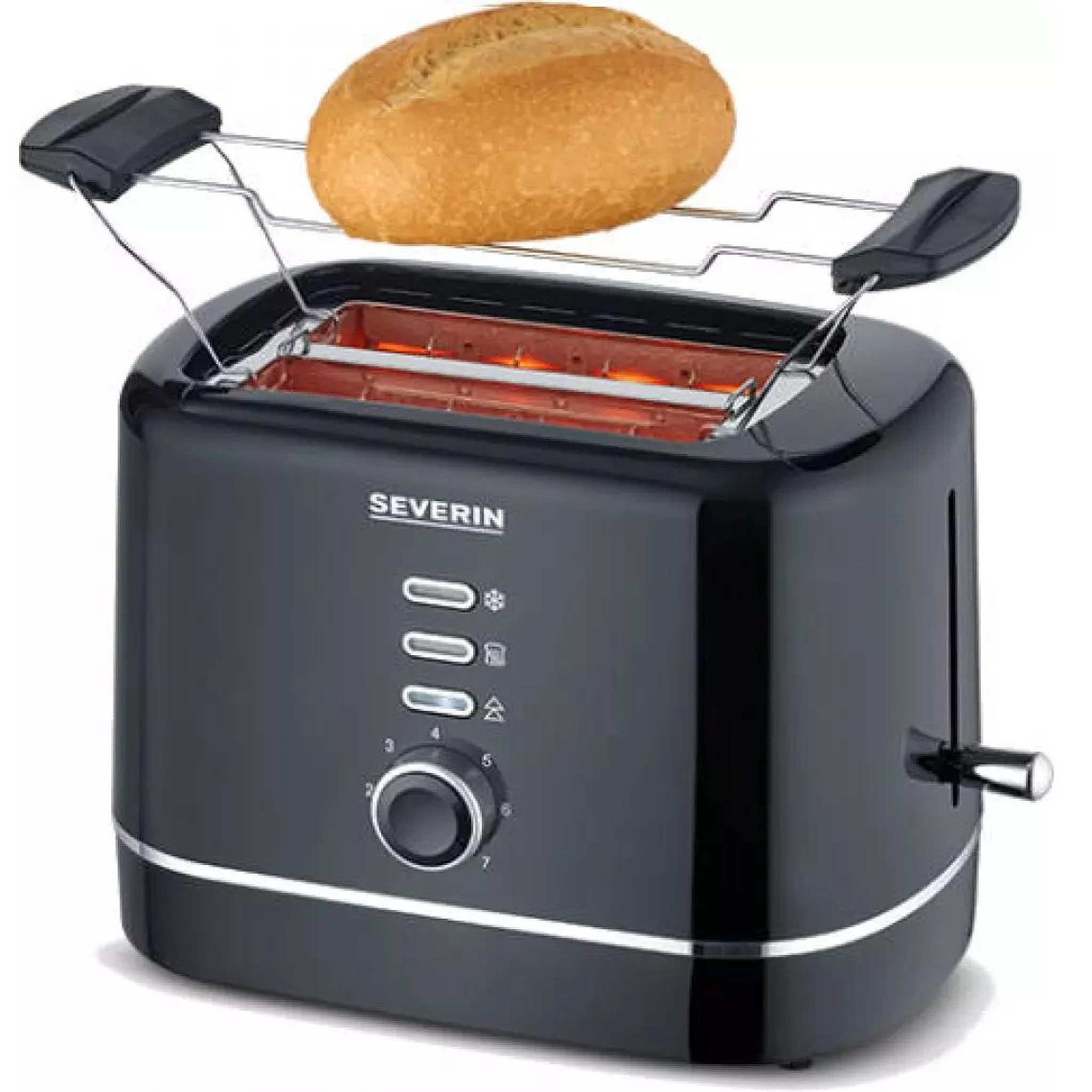 Voir la diapositive 5 : SEVERIN Grille-pain 2 fentes 850w noir - at4321