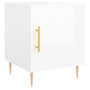 Voir la diapositive 5 : VIDAXL Tables de chevet 2 pcs blanc brillant 40x40x50 cm