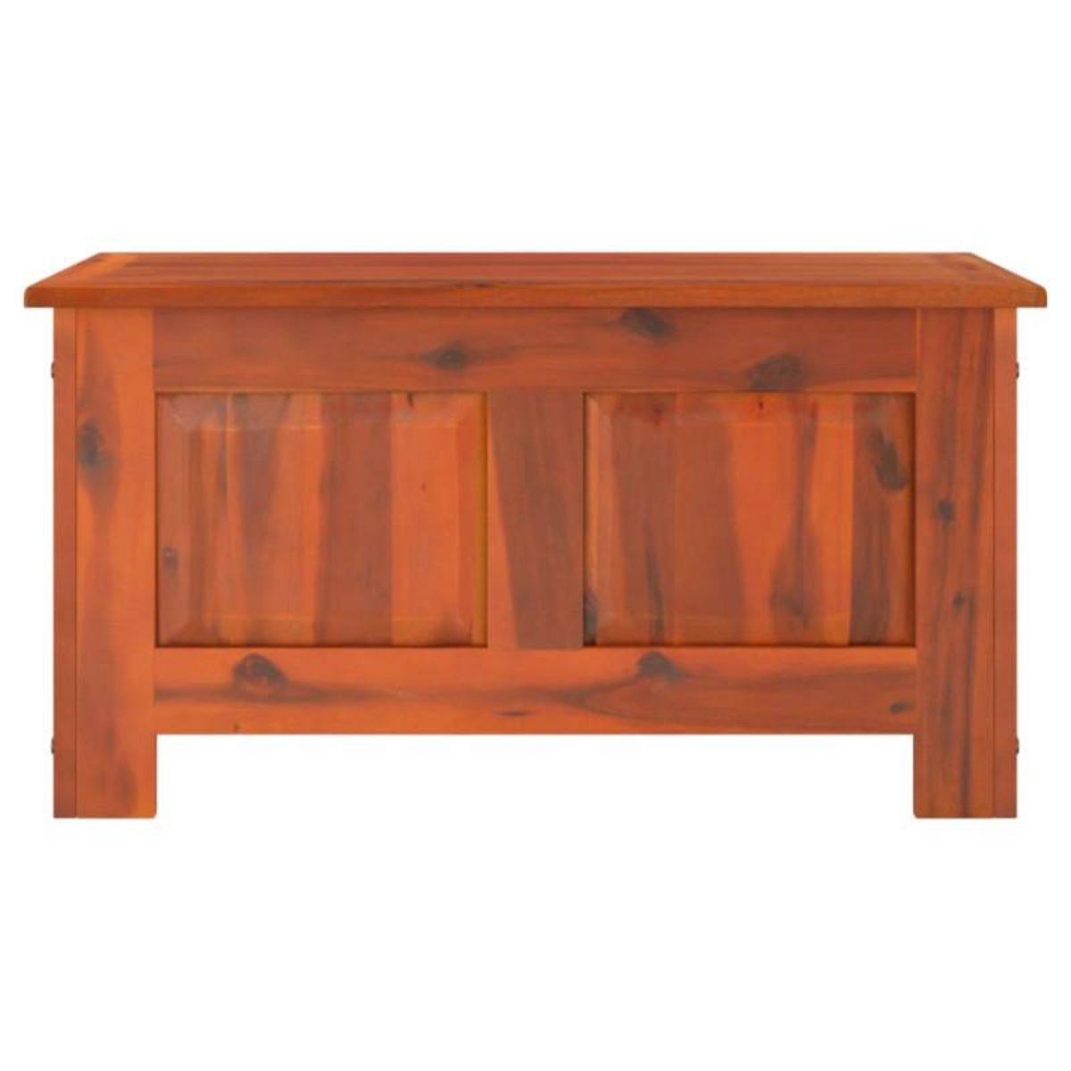 VIDAXL Coffre de rangement avec couvercle marron bois massif d acacia