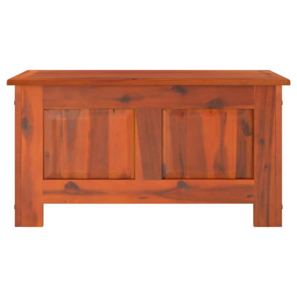 VIDAXL Coffre de rangement avec couvercle marron bois massif d acacia