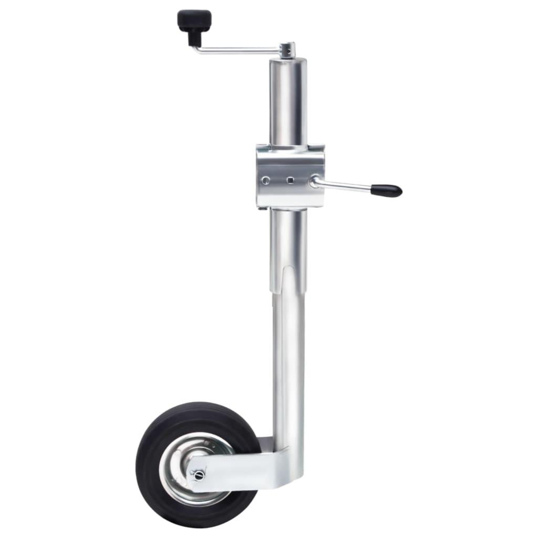 Voir la diapositive 1 : VIDAXL Roue cric de remorque avec pince fendue 60 mm acier galvanise