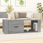 VIDAXL Table basse Sonoma gris 100x50,5x35 cm Bois d'ingenierie