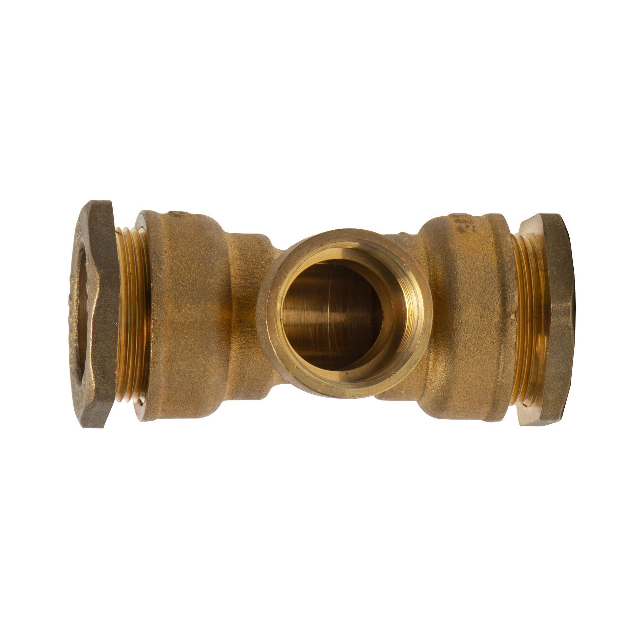 Voir la diapositive 3 : RAIN Raccord té femelle d25 3/4  laiton