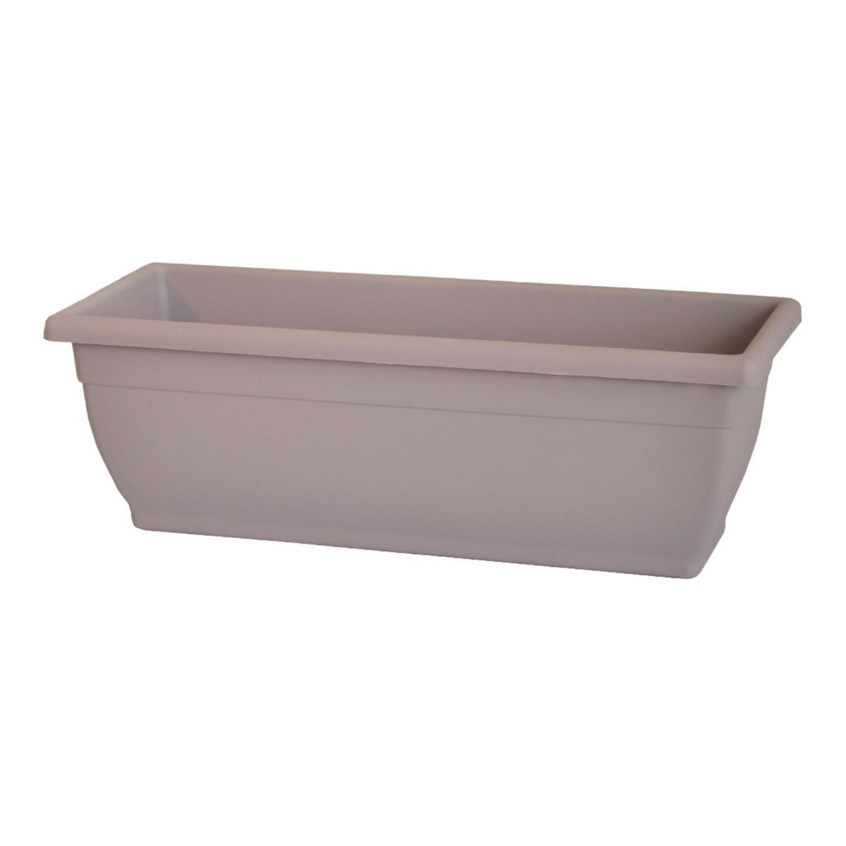 Telcom Jardinière en plastique L50 x H20 cm taupe