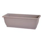Telcom Jardinière en plastique L50 x H20 cm taupe