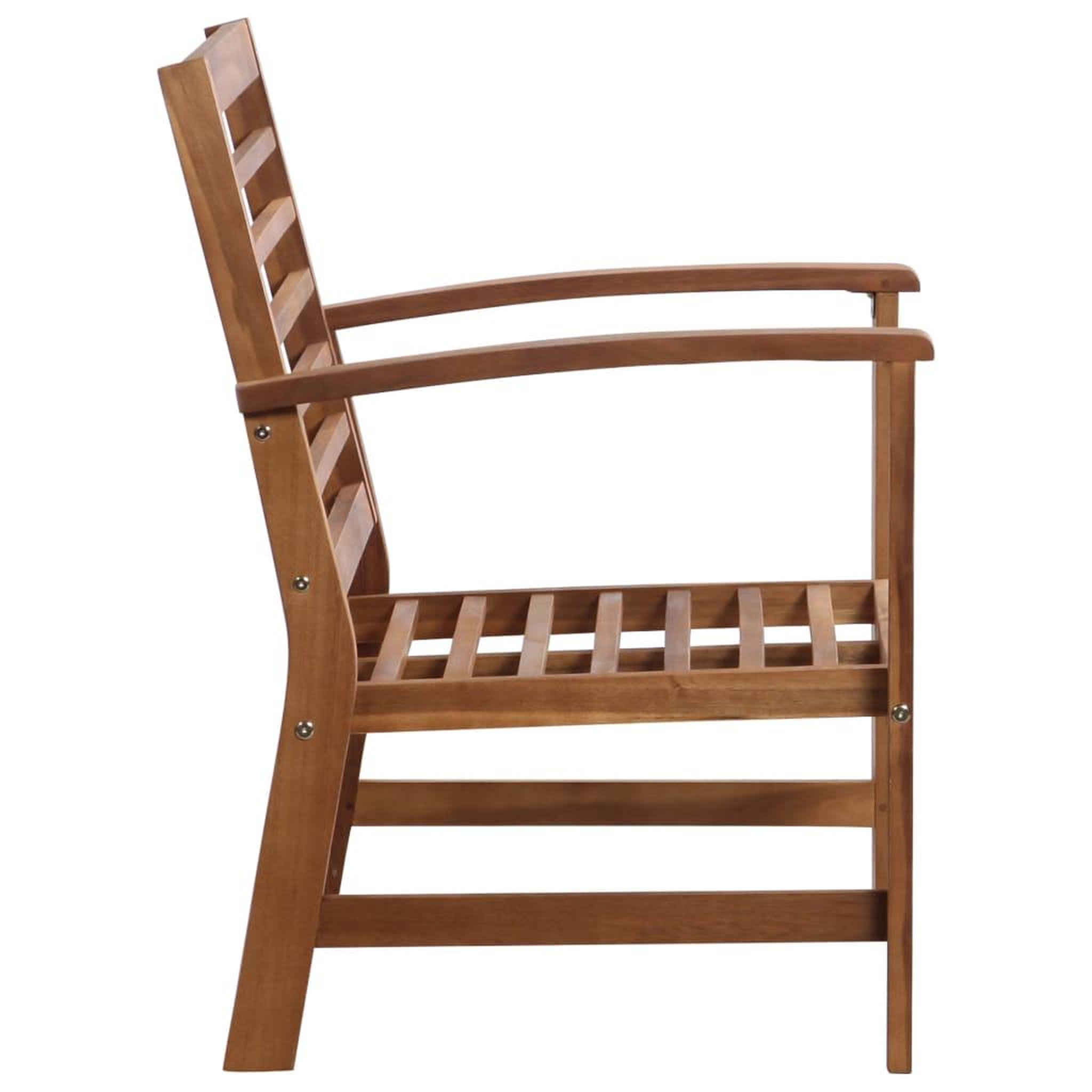 Voir la diapositive 5 : VIDAXL Salon de jardin 4 pcs Bois d'acacia solide