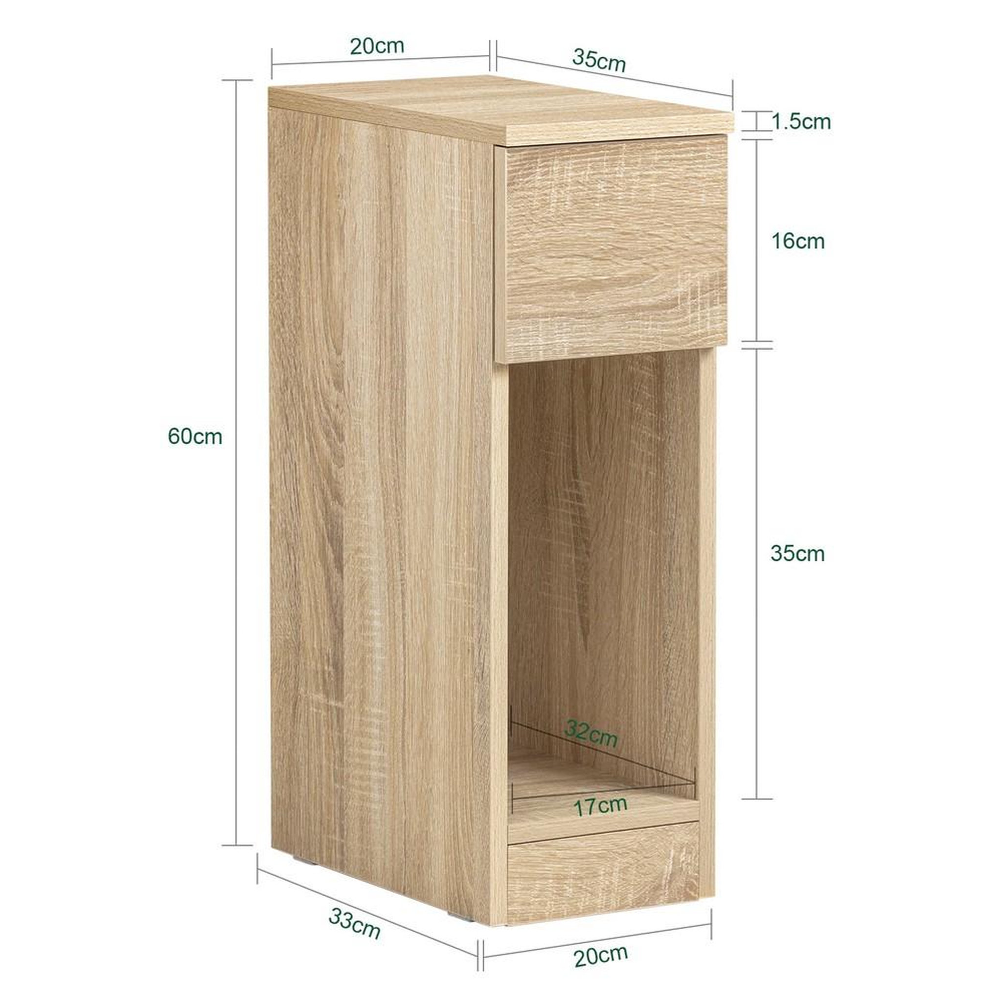 Voir la diapositive 3 : SOBUY SoBuy - Lot De 2 Tables De Chevet à 1 tiroir - Minimaliste - FBT111X2