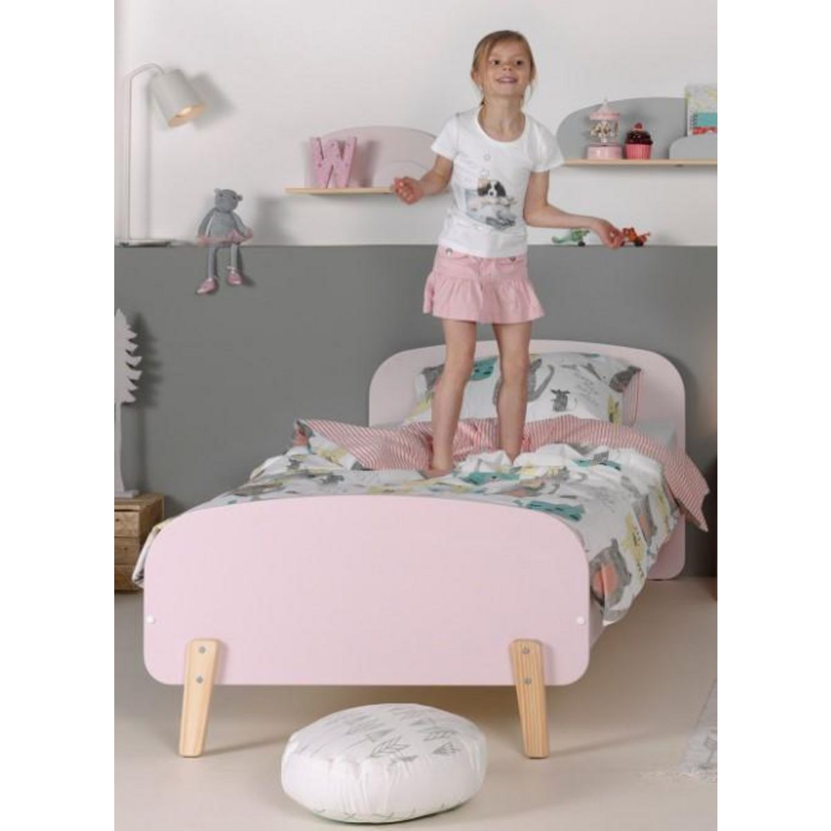 Lit enfant avec sommier 90x200cm KID 