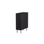 Voir la diapositive 2 : Paris Prix Buffet Design Nervuré  Bjorkon  103cm Noir