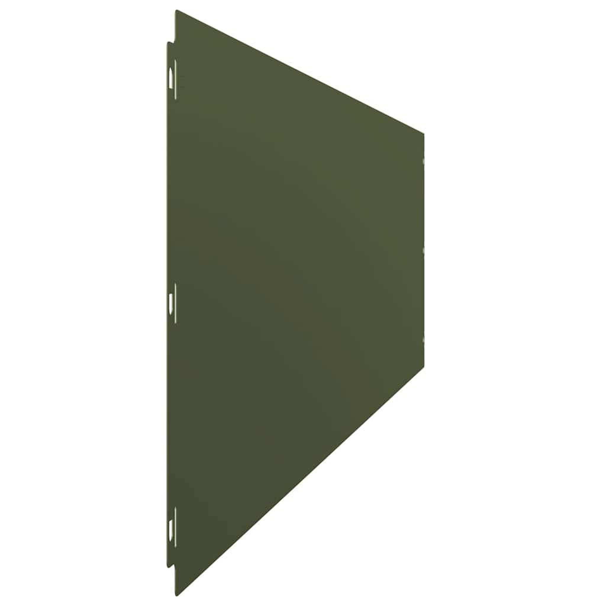 Voir la diapositive 5 : VIDAXL Bordures pelouse 10pcs vert olive 25x103cm acier lamine a froid