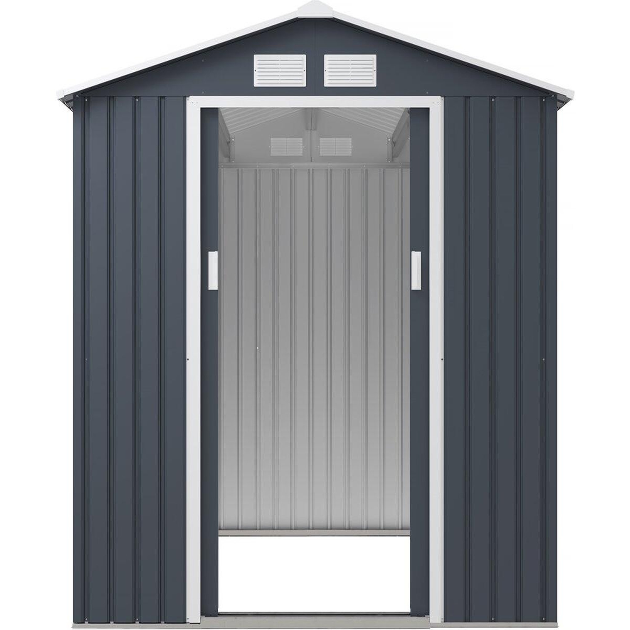 Voir la diapositive 4 : Habitat et Jardin Abri de jardin métal  vegas  - 4,07 m² - gris