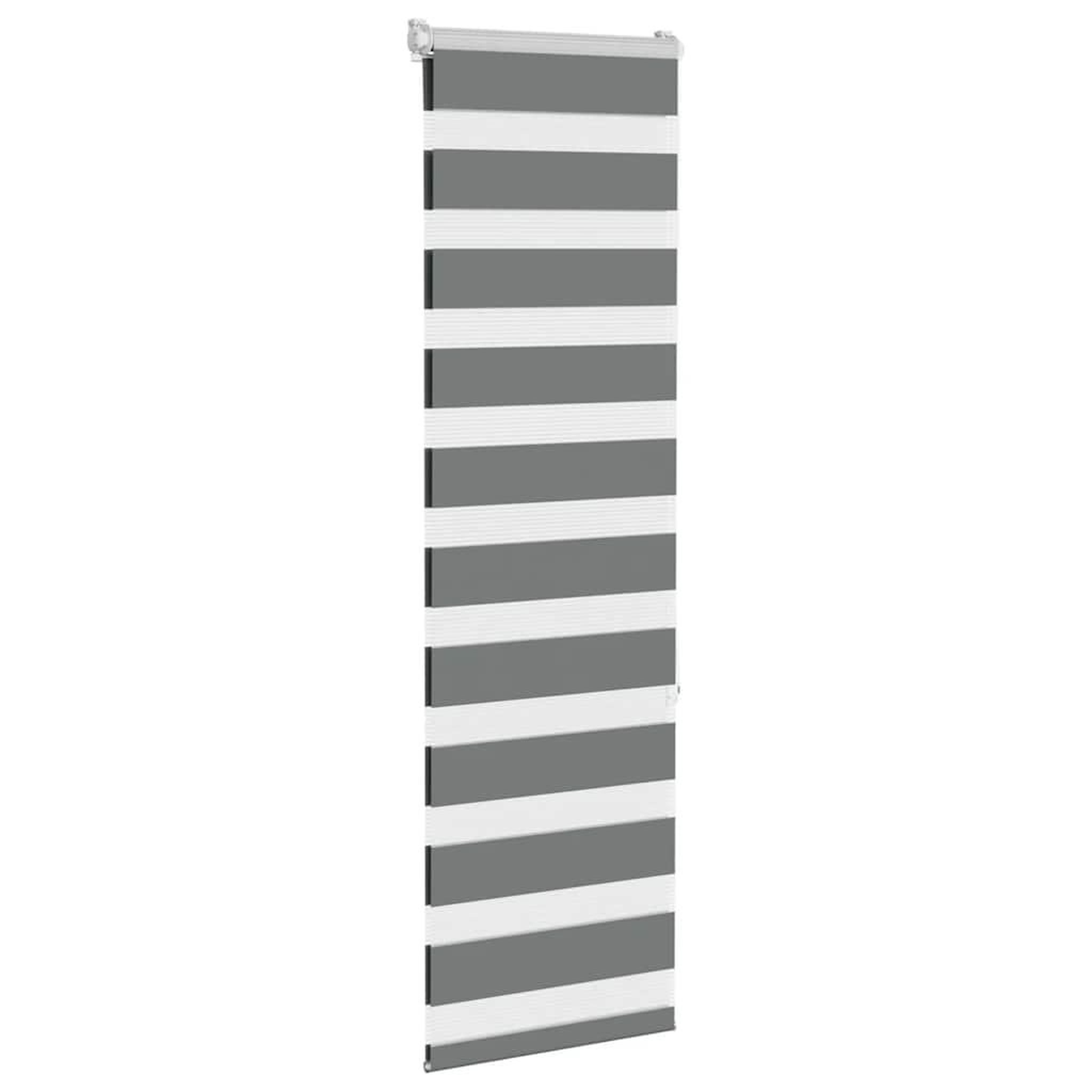 Voir la diapositive 3 : VIDAXL Store zebre gris fonce largeur du tissu 45,9 cm polyester