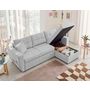 Voir la diapositive 3 : BEST MOBILIER Astoria - canapé d'angle réversible 4 places - convertible avec coffre - en tissu texturé