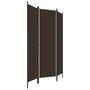 Voir la diapositive 3 : VIDAXL Cloison de separation 3 panneaux Marron 150x180 cm