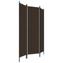 Voir la diapositive 3 : VIDAXL Cloison de separation 3 panneaux Marron 150x180 cm