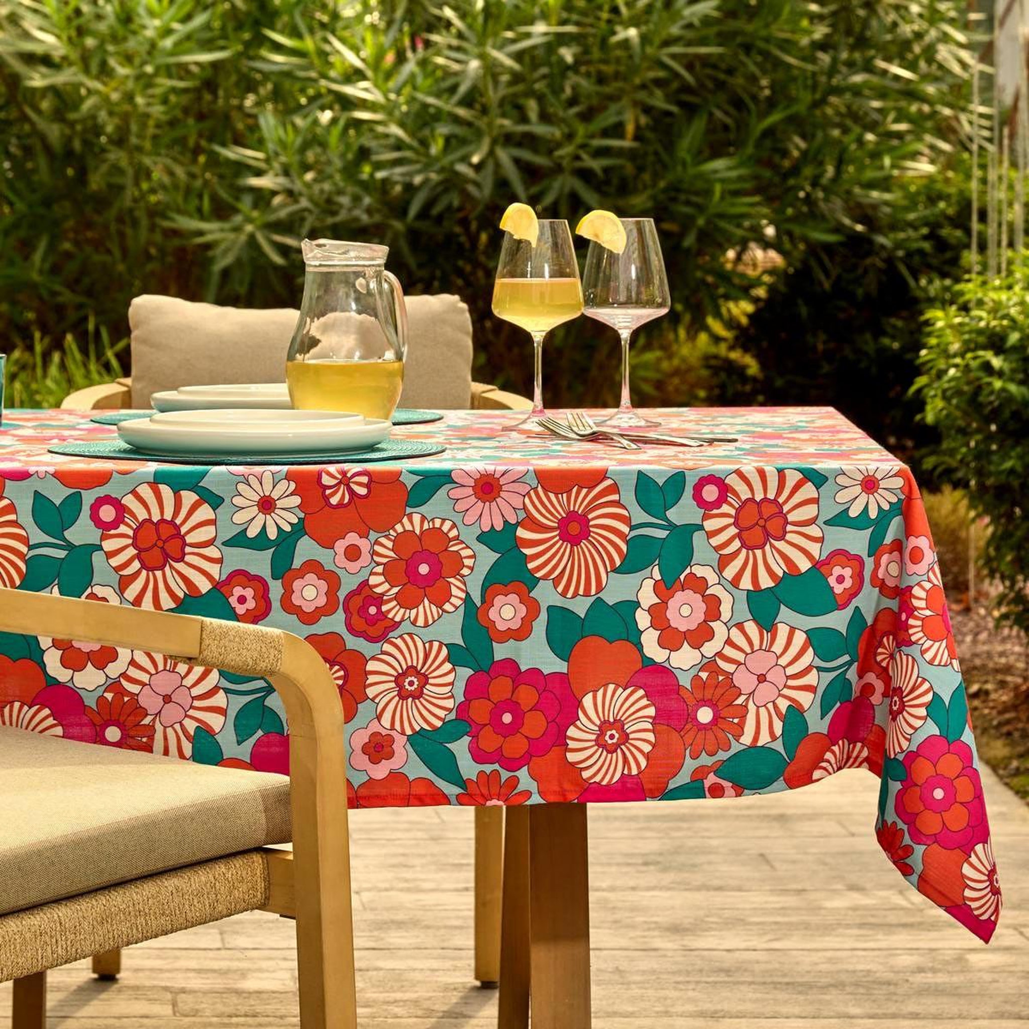 Voir la diapositive 3 : ATMOSPHERA Nappe d'extérieur  chachapop  140x240cm multicolore