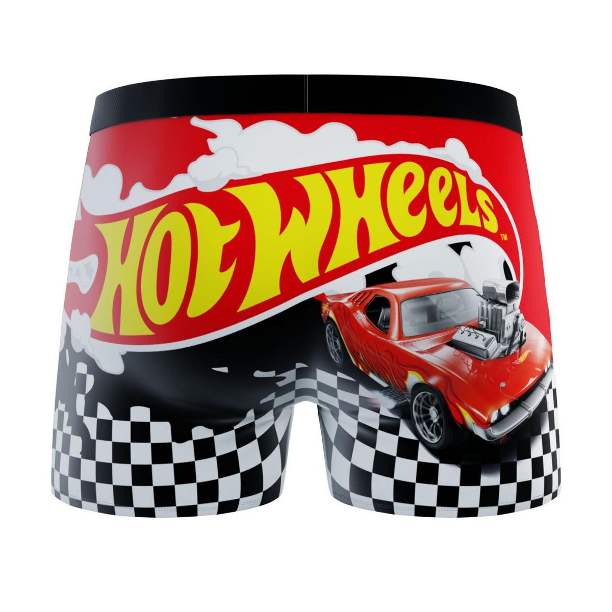 FREEGUN Lot de 2 boxers enfant Hot Wheels Red Car Blue Car