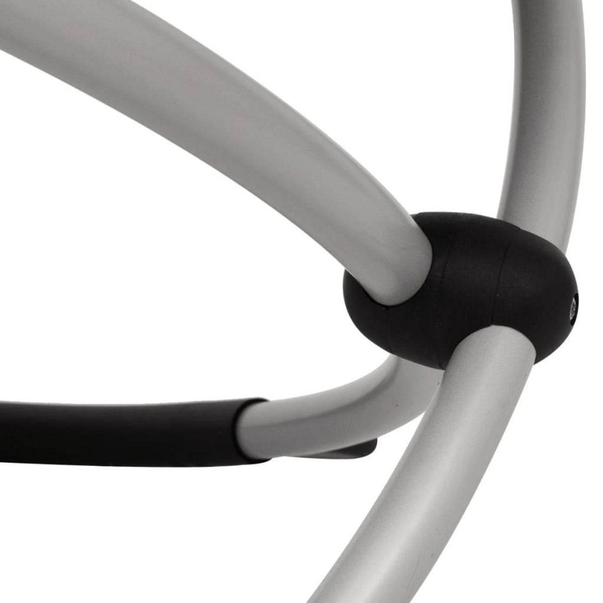 VIDAXL Chaise longue geometrique d'exterieur Acier Taupe