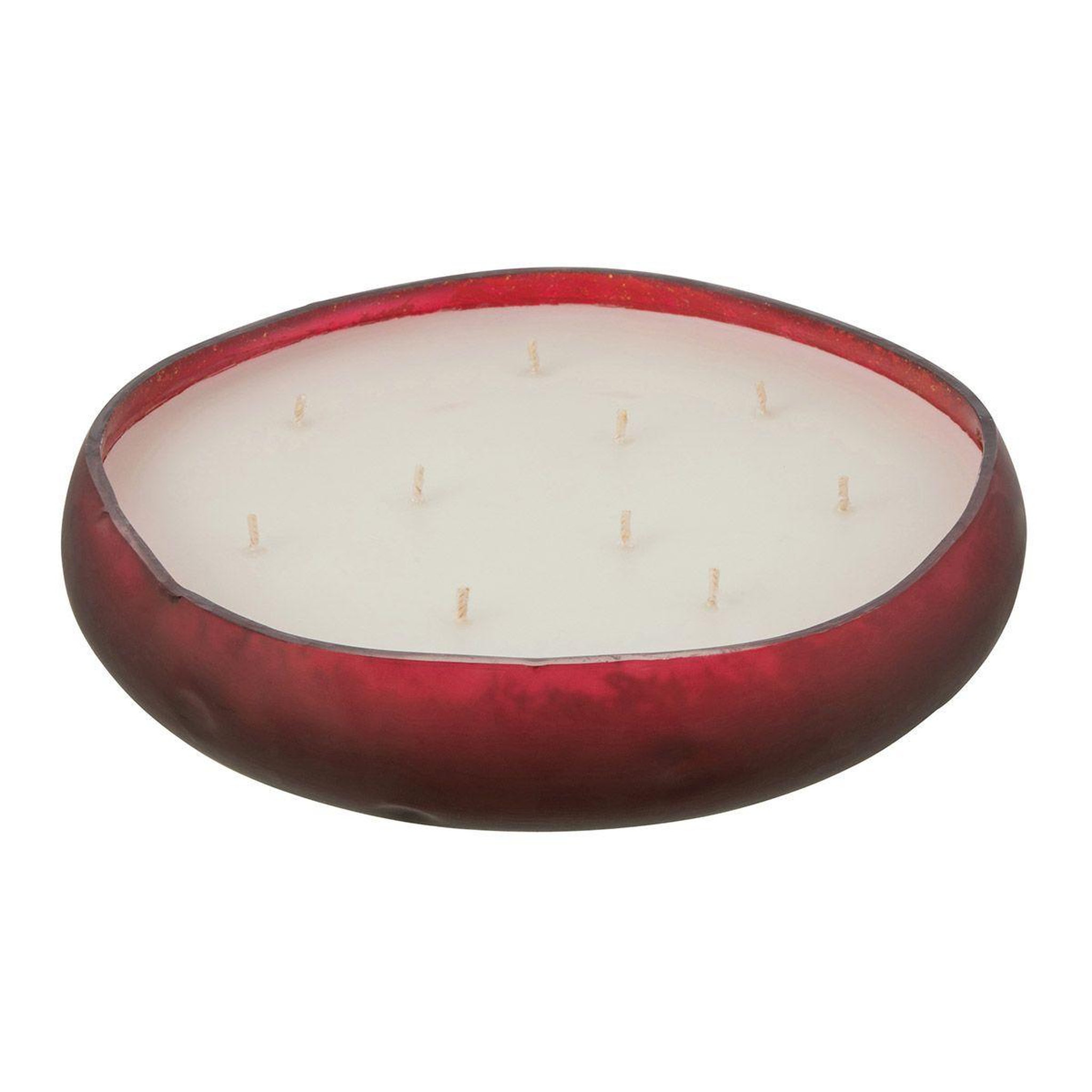 J-LINE Bougie parfumée déco  livia  29cm oud amber rouge