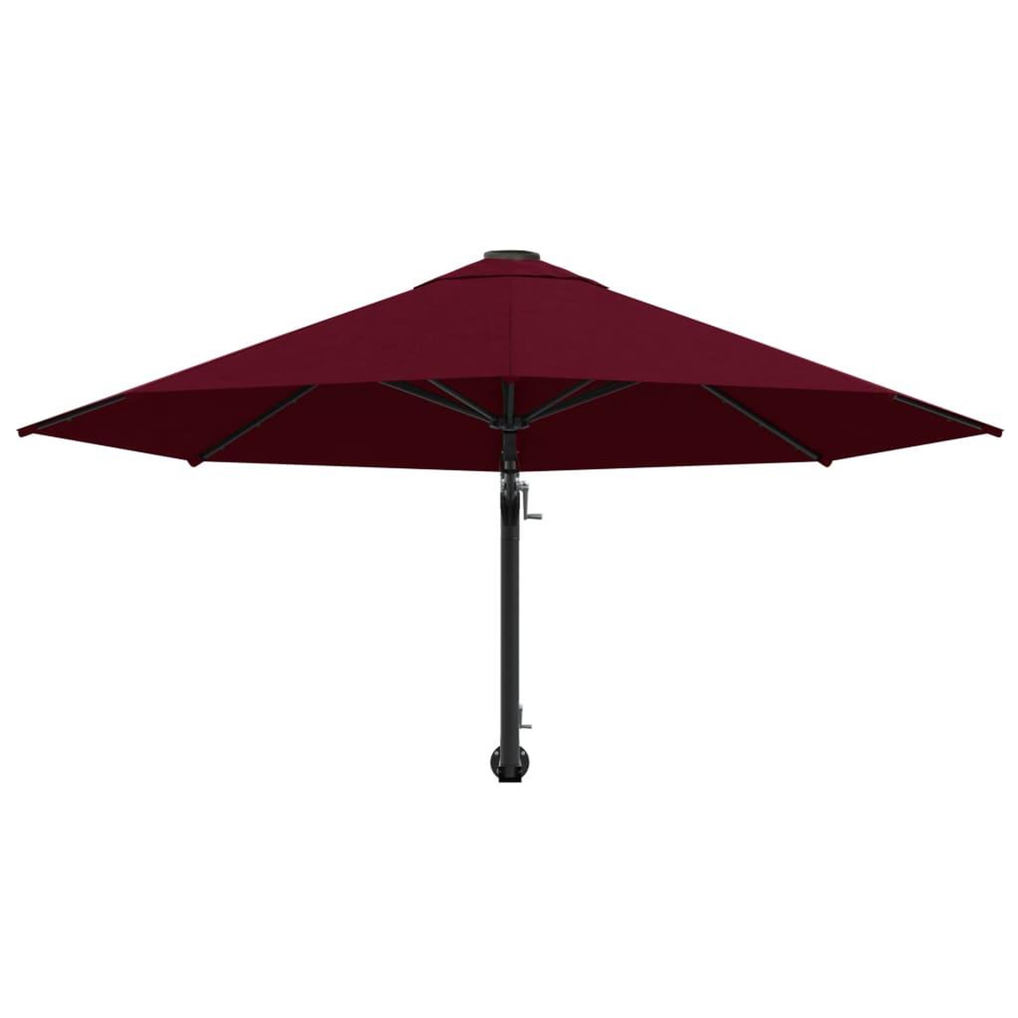 Voir la diapositive 4 : VIDAXL Parasol mural avec mat en metal 300 cm Bordeaux