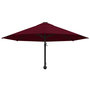 Voir la diapositive 4 : VIDAXL Parasol mural avec mat en metal 300 cm Bordeaux