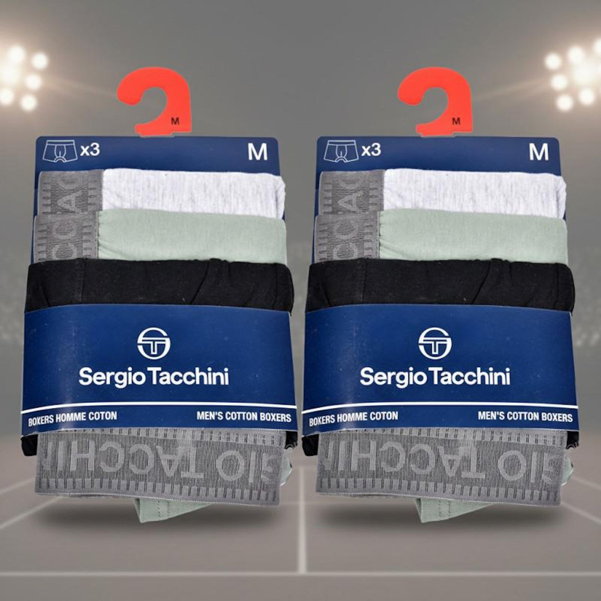 SERGIO TACCHINI Sergio Tacchini Pack de Boxers Homme Lot de 6