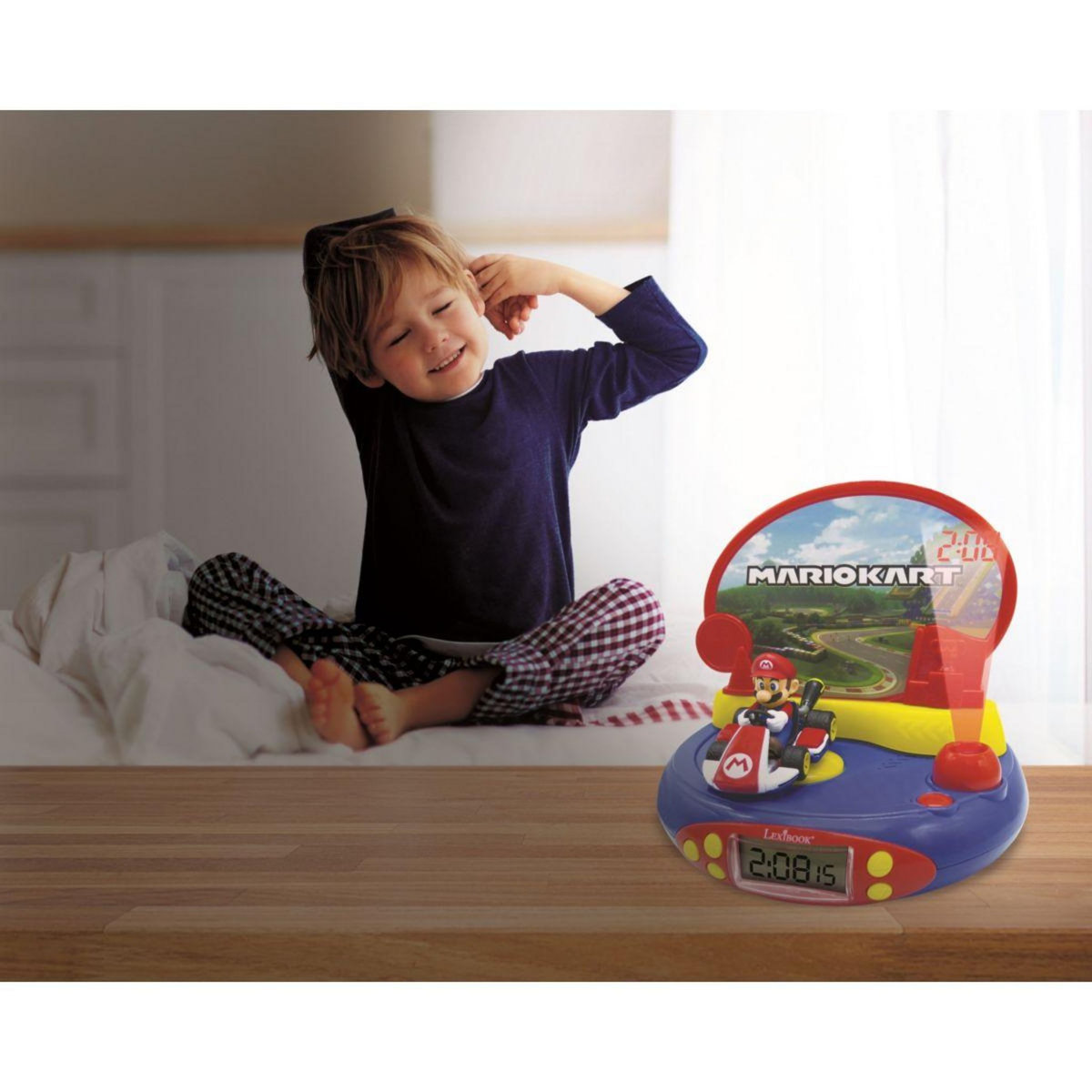 Lexibook Réveil RP500UNI Projecteur Nintendo Mario Kart
