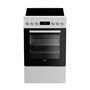 Voir la diapositive 2 : Beko Cuisinière vitrocéramique FSE57302GWC