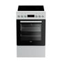 Voir la diapositive 2 : Beko Cuisinière vitrocéramique FSE57302GWC
