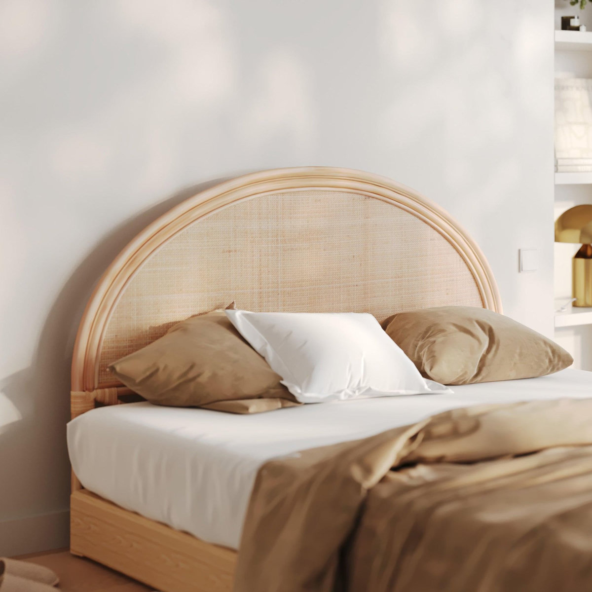 Rendez vous déco Tête de lit en rotin naturel 160 cm-Madya