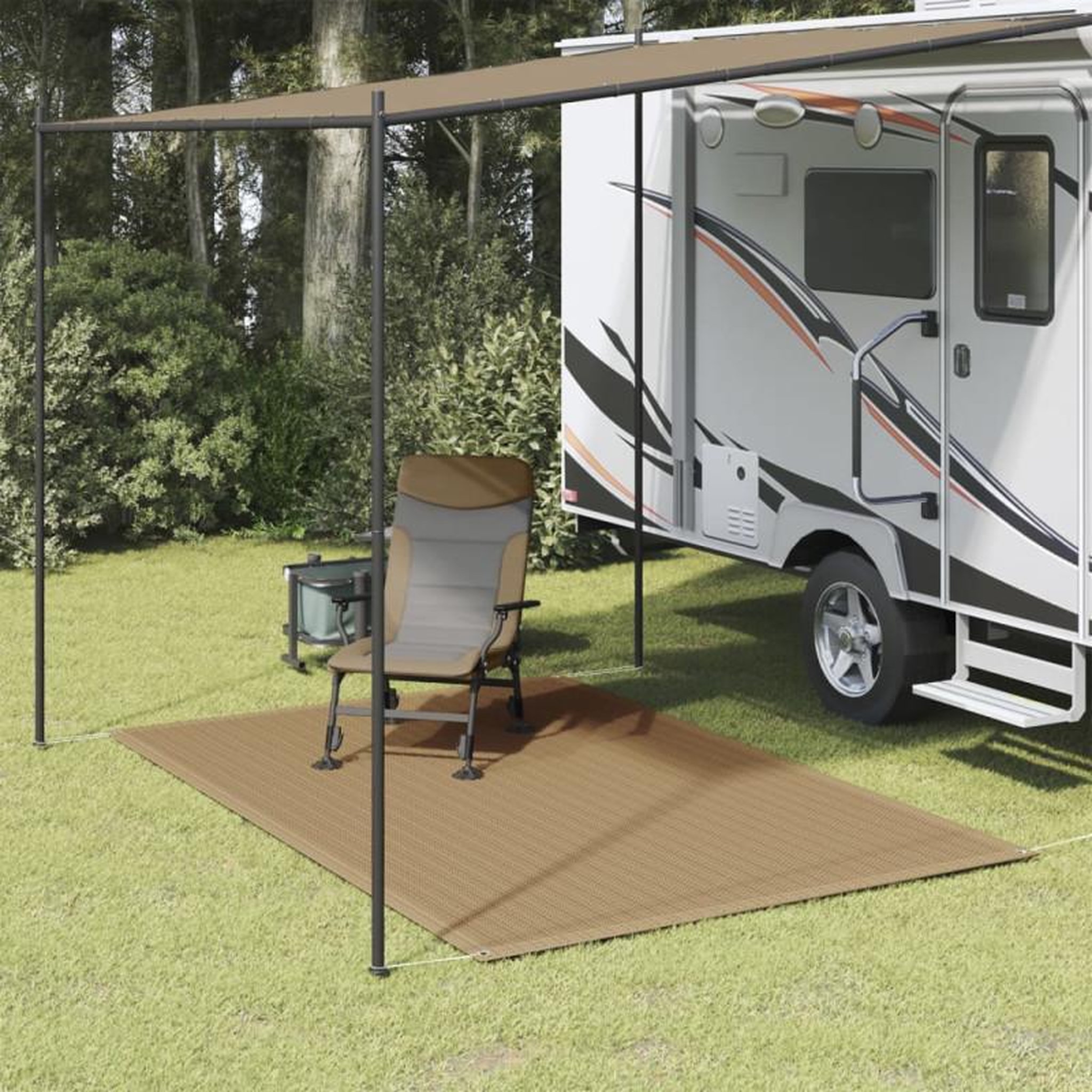 Voir la diapositive 1 : VIDAXL Tapis de tente 250x300 cm Taupe
