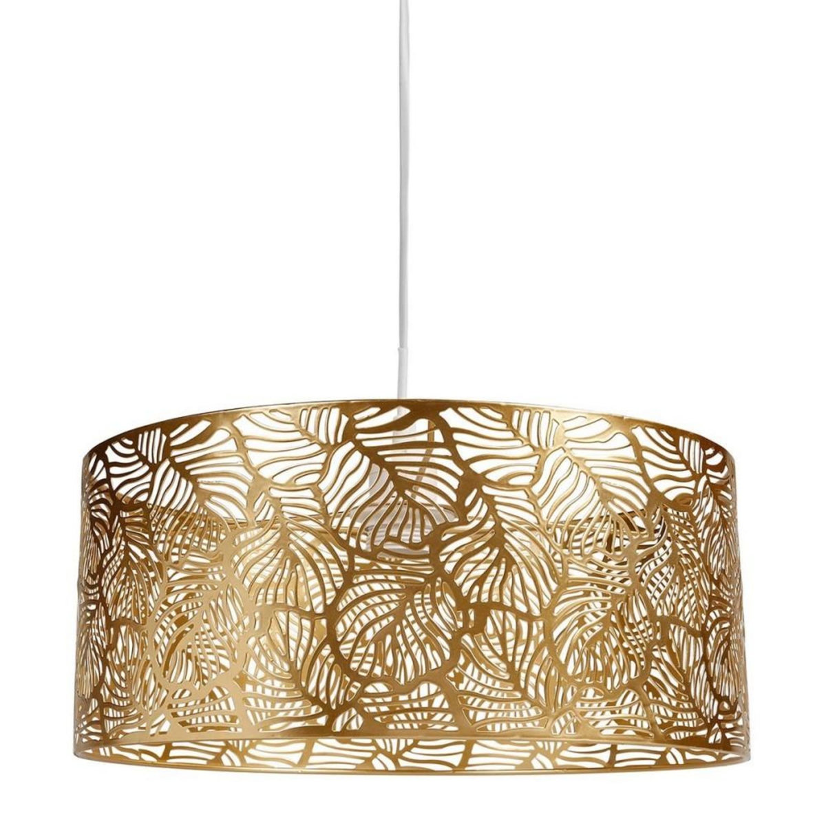 OSTARIA Suspension métal ajouré doré Calathéa D35