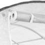 Voir la diapositive 5 : ID MARKET Serre tunnel de jardin 18M² blanche relevable avec moustiquaire