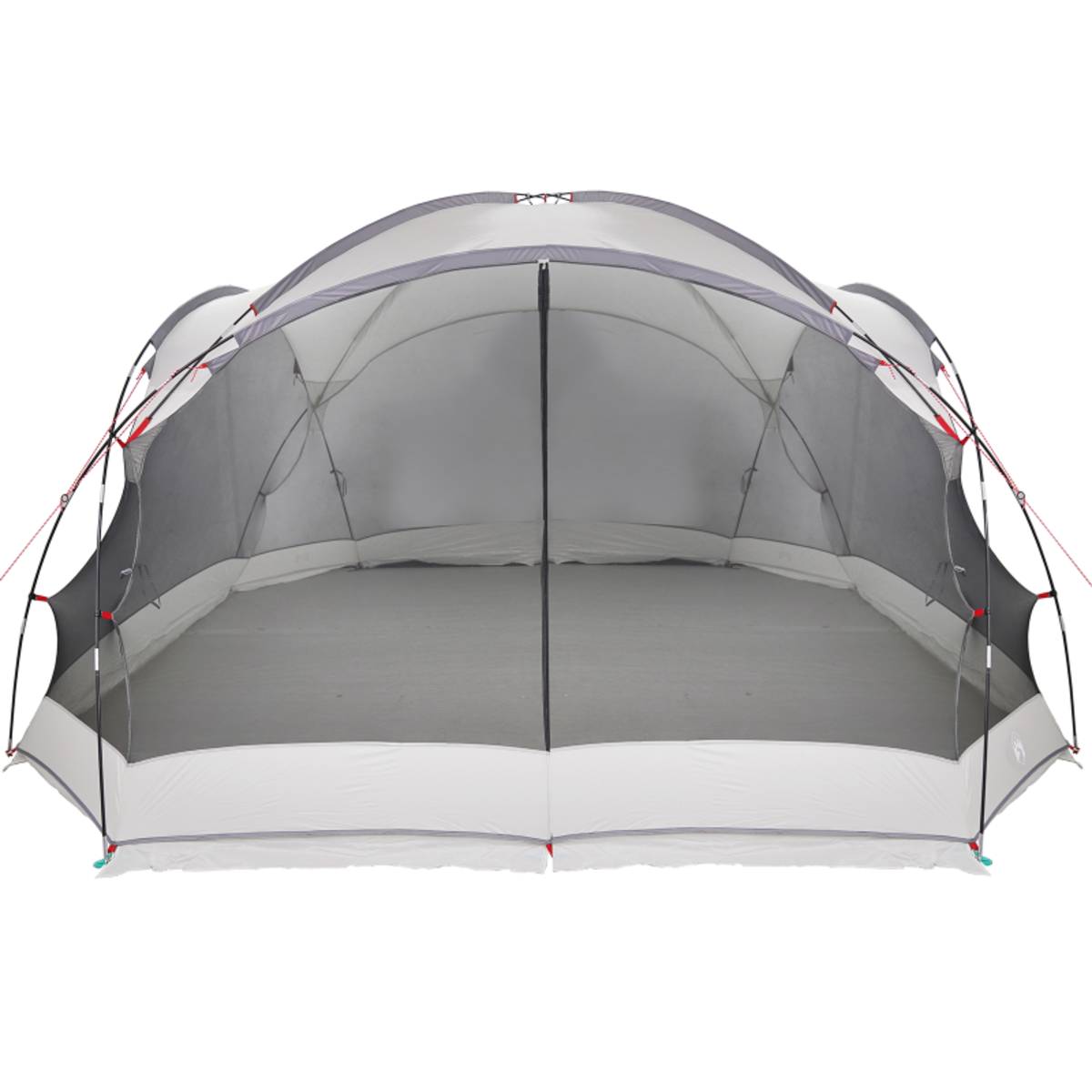 VIDAXL Mosquito net de camping avec portes grises pour 8 personnes étanche