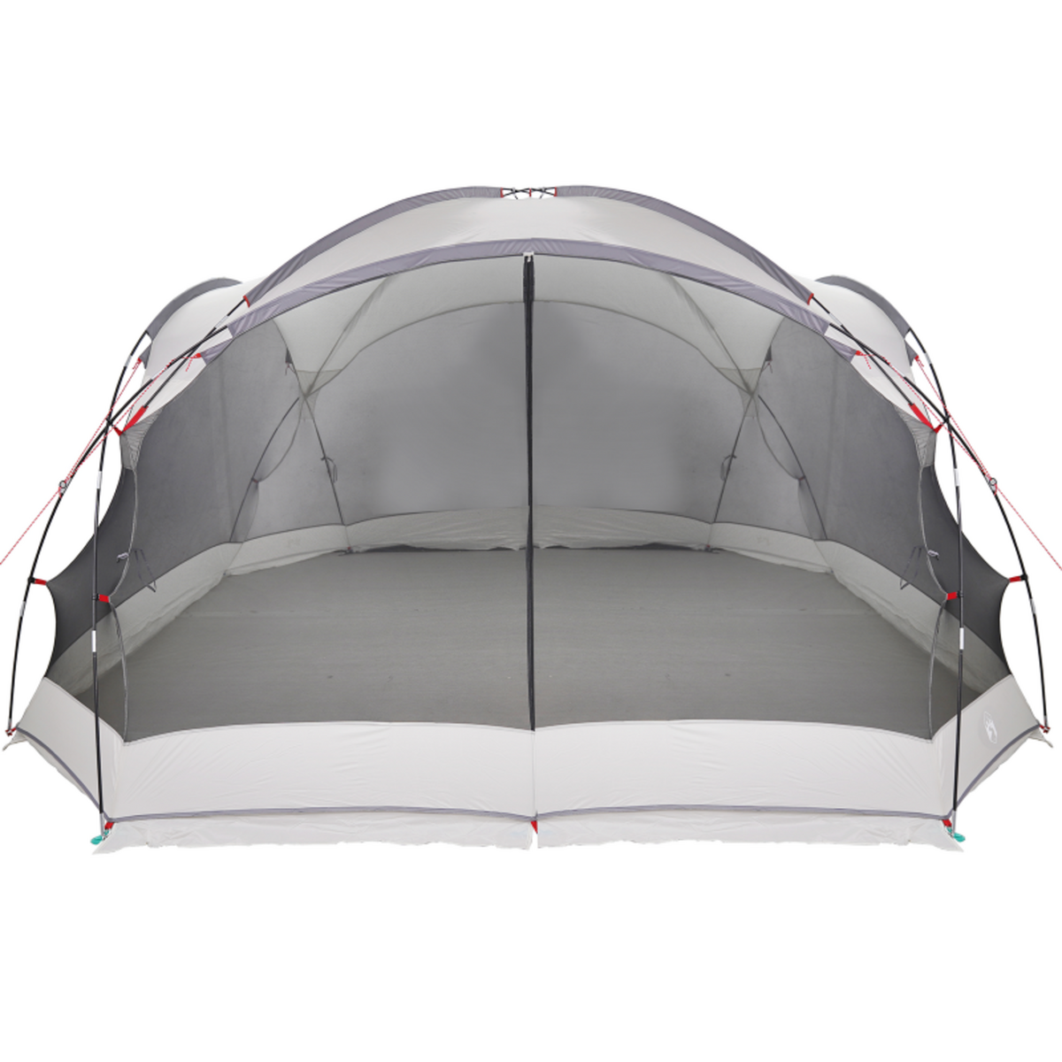 VIDAXL Mosquito net de camping avec portes grises pour 8 personnes étanche