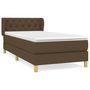 Voir la diapositive 2 : VIDAXL Sommier a lattes de lit avec matelas Marron fonce 80x200 cm