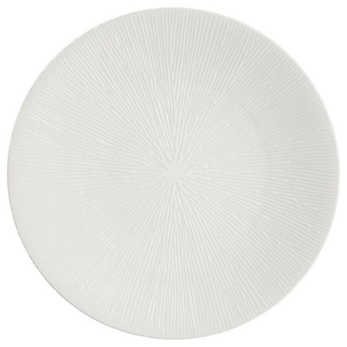 SECRET DE GOURMET Lot de 6 Assiettes Plates  Atelier  27cm Crème