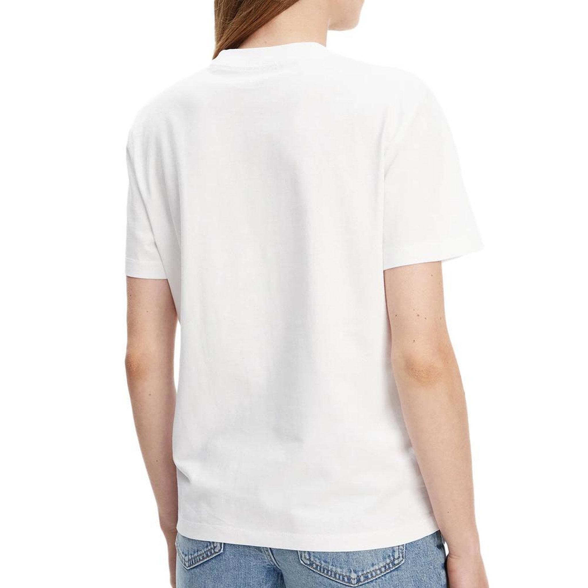 Voir la diapositive 2 : CALVIN KLEIN JEANS T-shirt Blanc Femme Calvin Klein Jeans Ss 20s Classic Logo