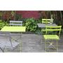 Voir la diapositive 2 : GARDENSTAR Table de jardin pliante 60x60cm acier muscade POP