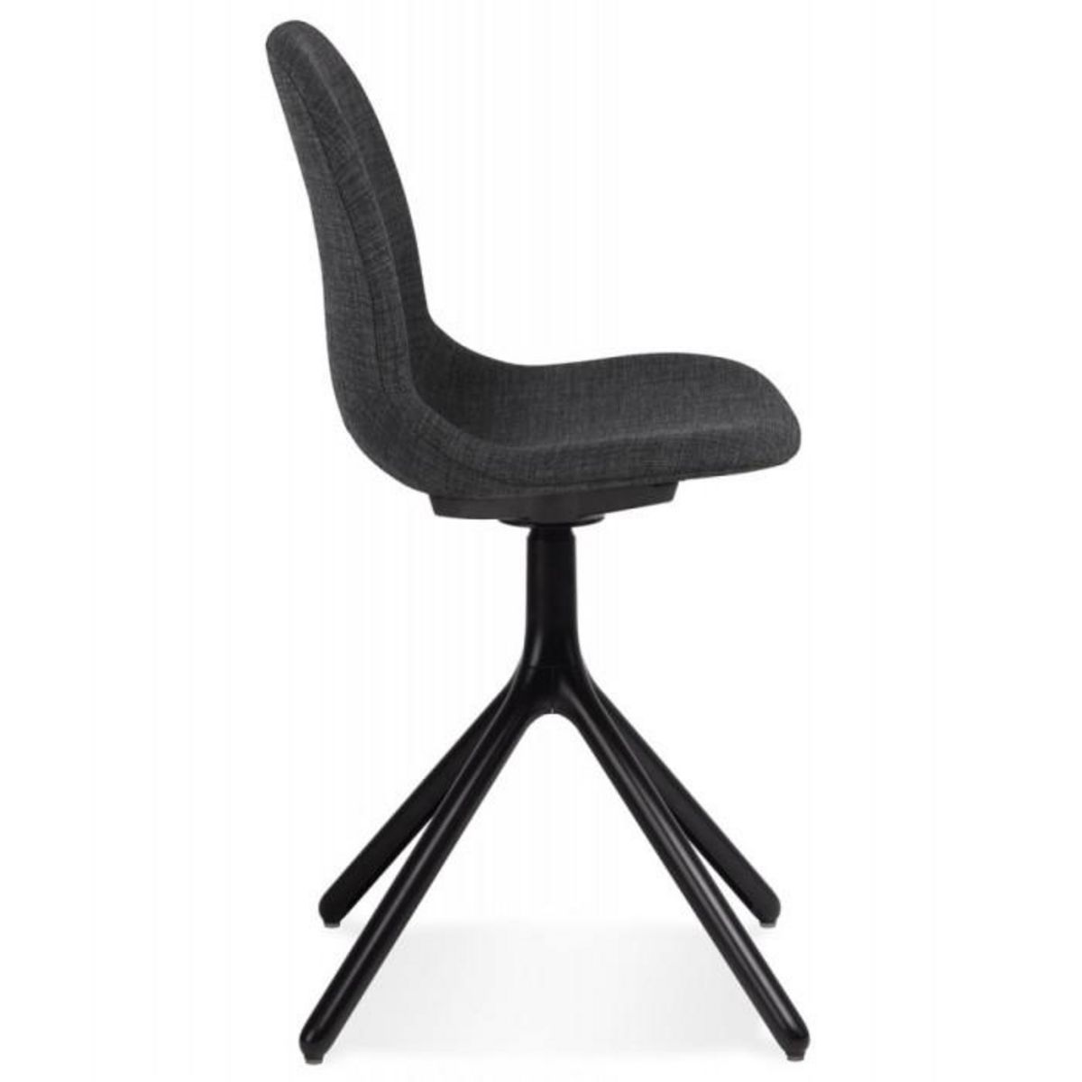 Paris Prix Chaise Design en Tissu  Lora  82cm Gris Foncé