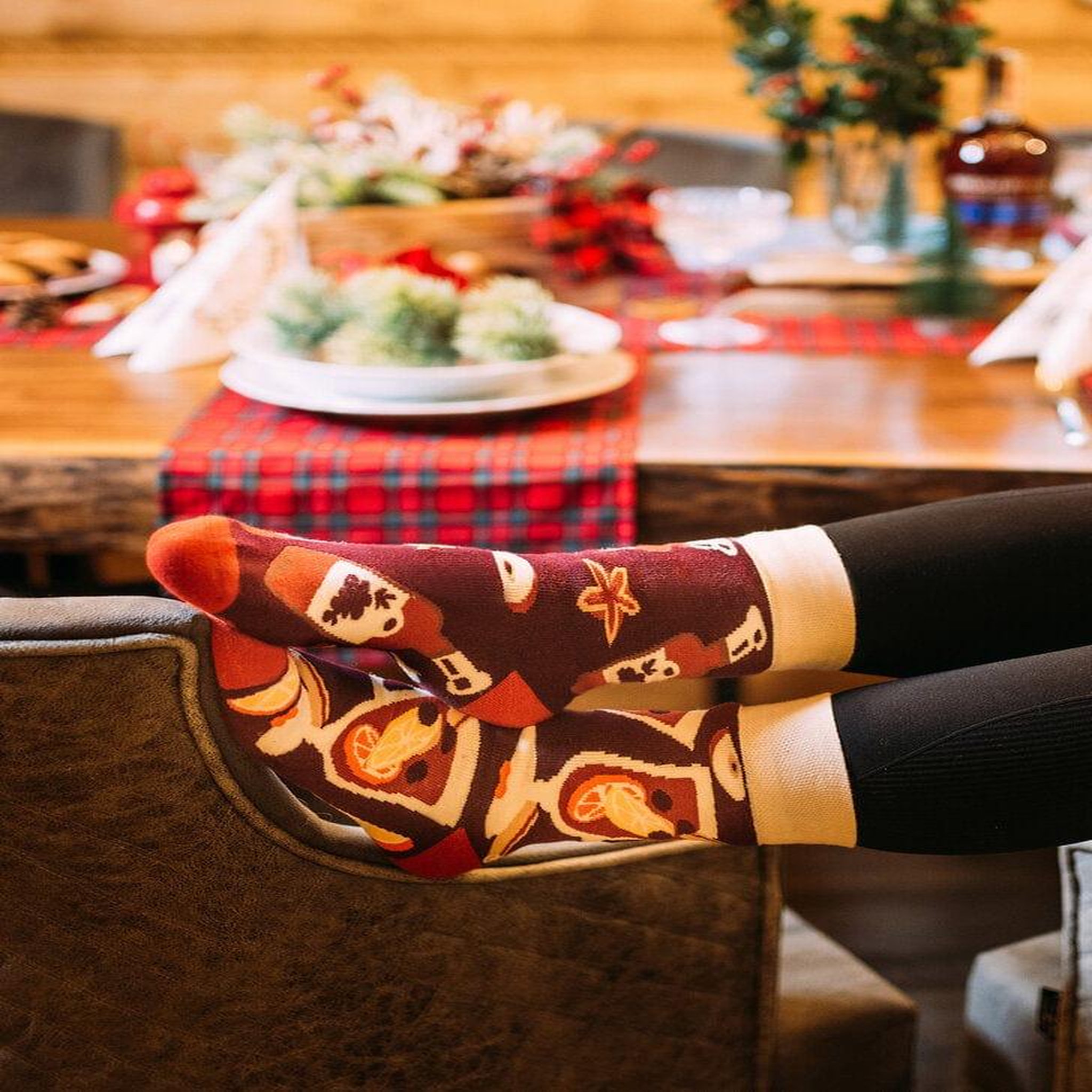 Voir la diapositive 2 : DEDOLES Chaussettes chaudes vin chaud