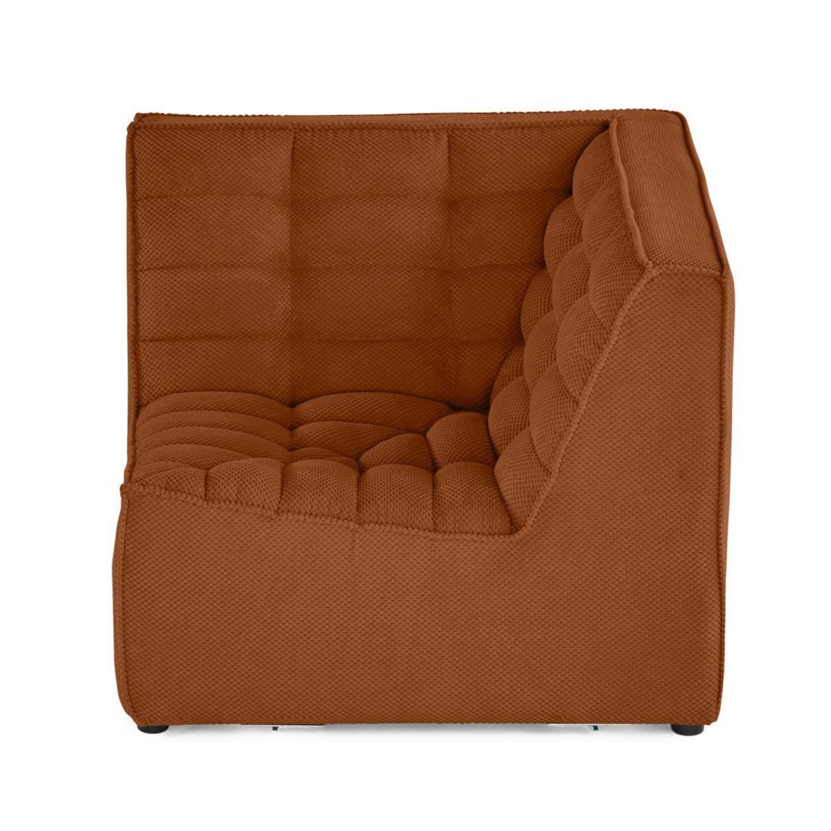 LISA DESIGN Ellie - module d'angle en velours texturé