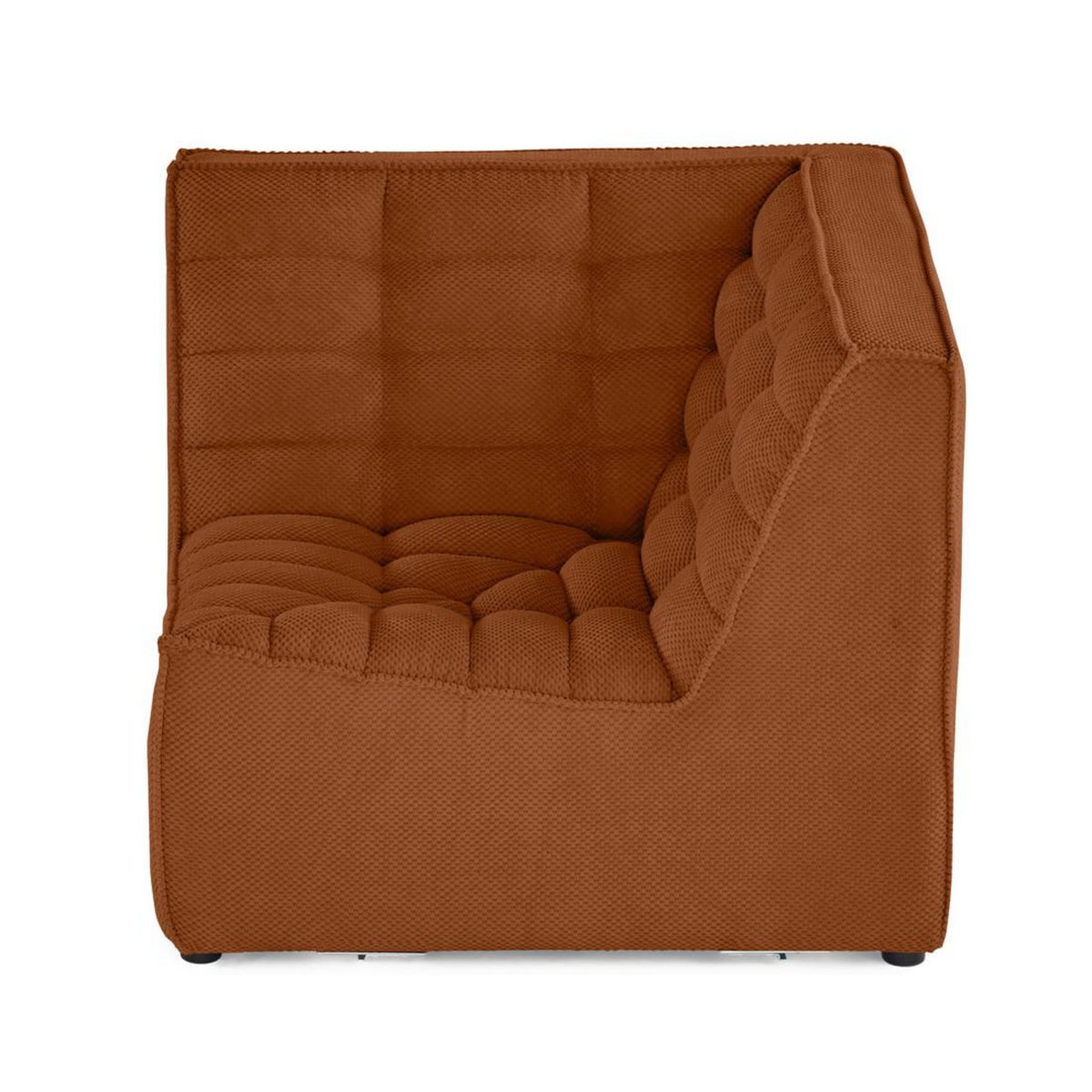 LISA DESIGN Ellie - module d'angle en velours texturé