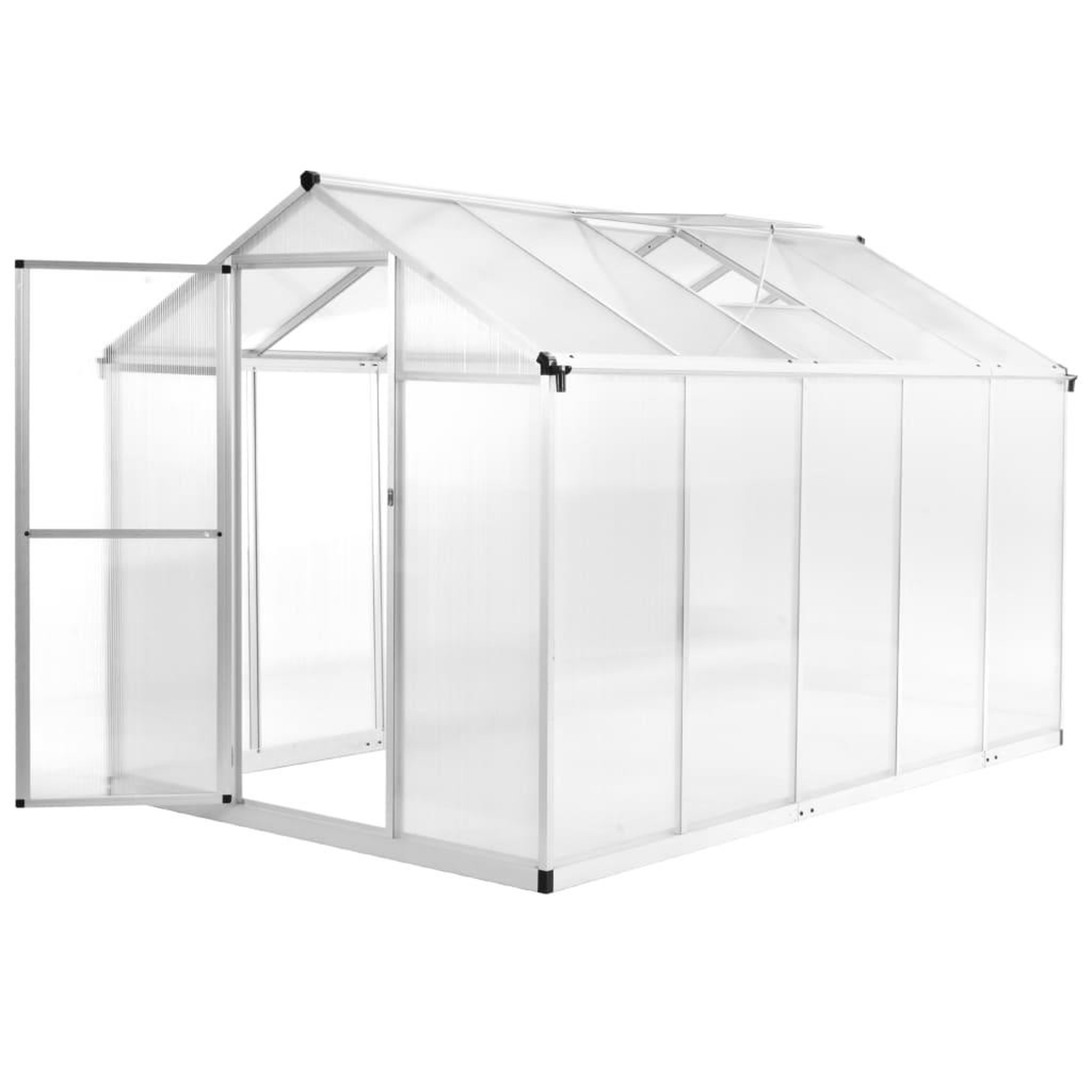 Voir la diapositive 1 : VIDAXL Serre Aluminium 302x190x195 cm 11,19 m³