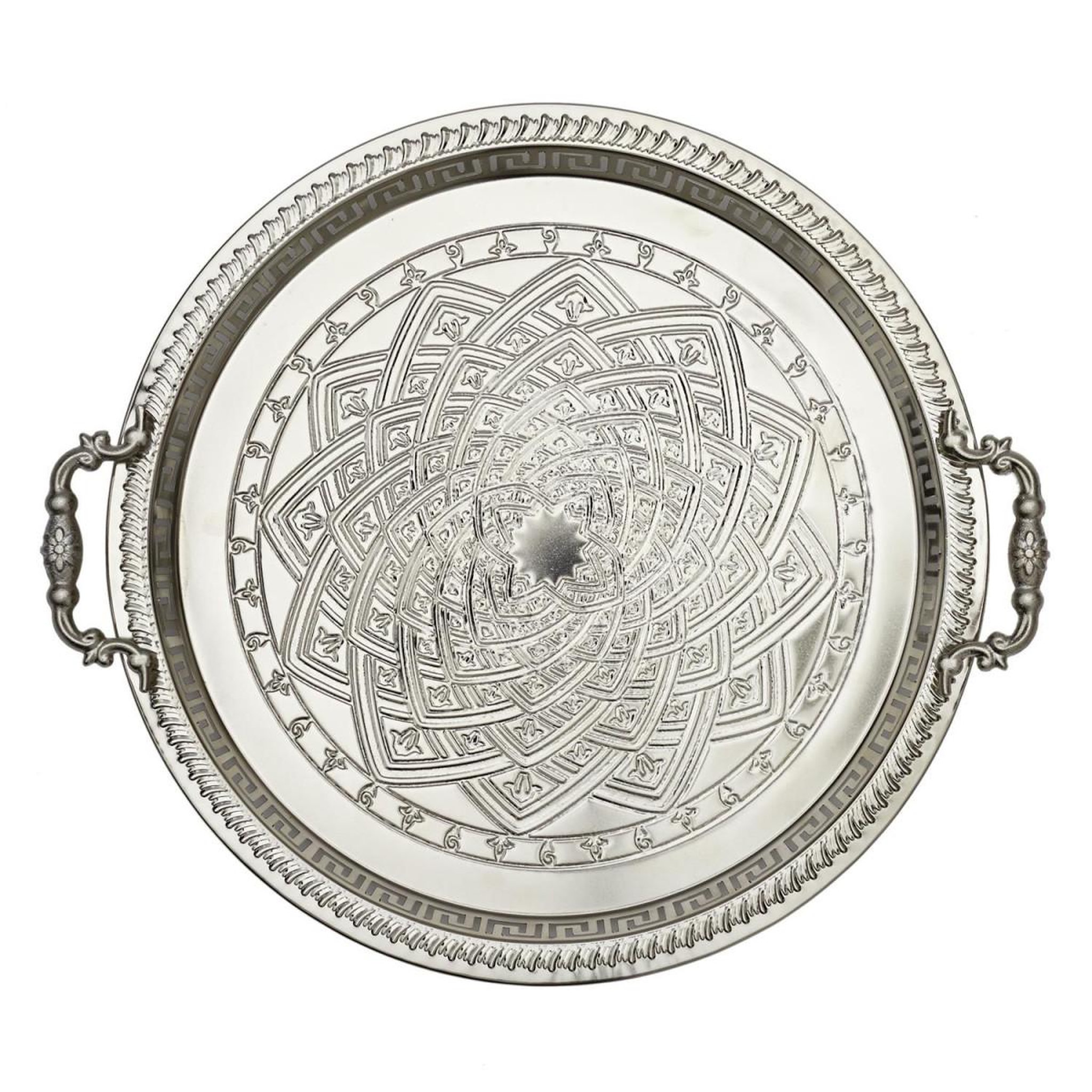 Voir la diapositive 2 : The Home Deco Factory Plat de Présentation  Kitchen  42cm Argent