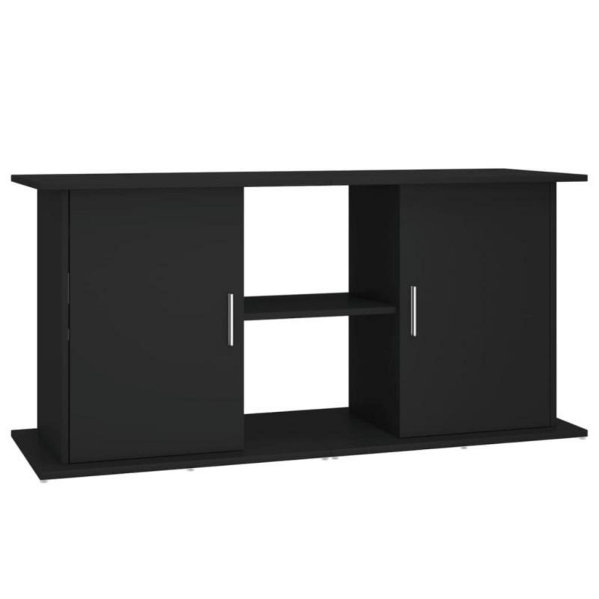 VIDAXL Support pour aquarium noir 121x41x58 cm bois d ingénierie